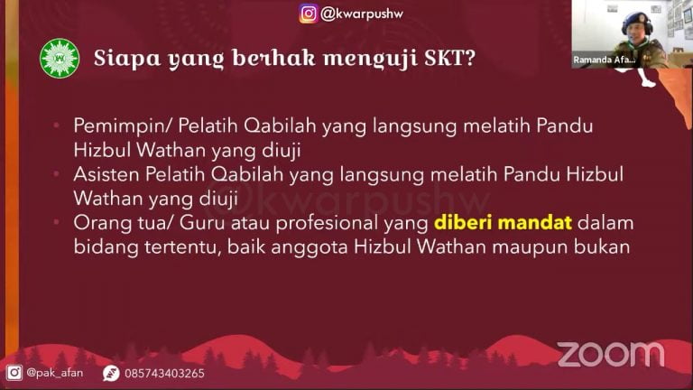 Latihan Buku SKT Penghela Taruna Melati Dua